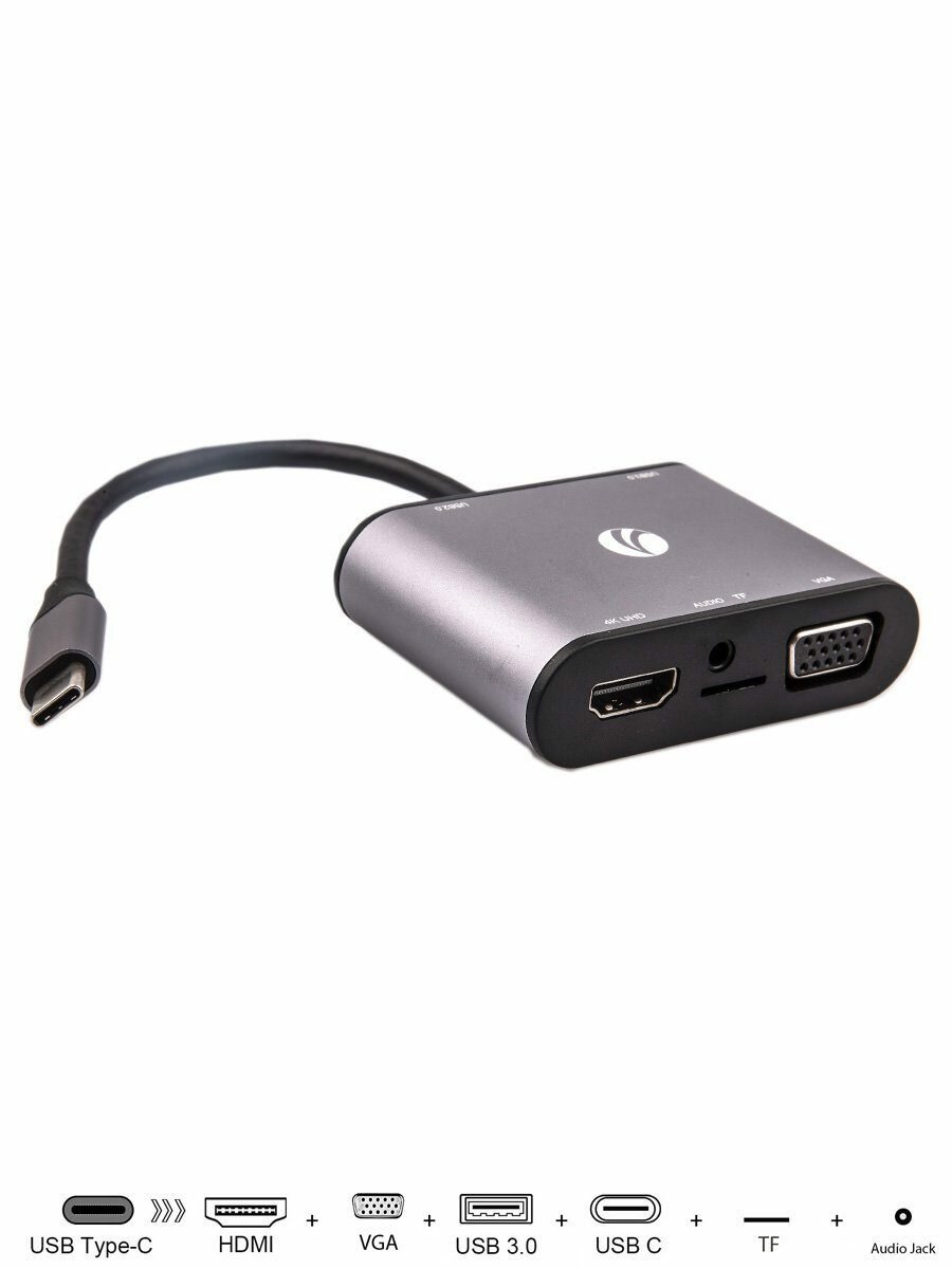 Адаптер VCOM USB-C - HDMI CU425M