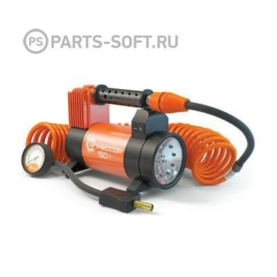 Агрессор AGR-50L AGR-50L_компрессор воздушный! 50 л/мин,10 Атм, 12V/23A, 280W, съёмный шланг 5 м, 4 перех., сумка\