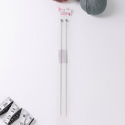 Арт Узор Спицы для вязания, прямые, с тефлоновым покрытием, d = 2 мм, 35 см, 2 шт