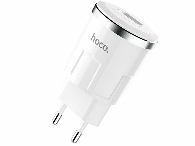 Зарядное устройство Hoco C37A Thunder 1XUSB 2.4A White