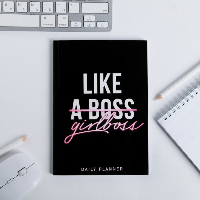 ArtFox Ежедневник в тонкой обложке Like girlboss А5, 80 листов