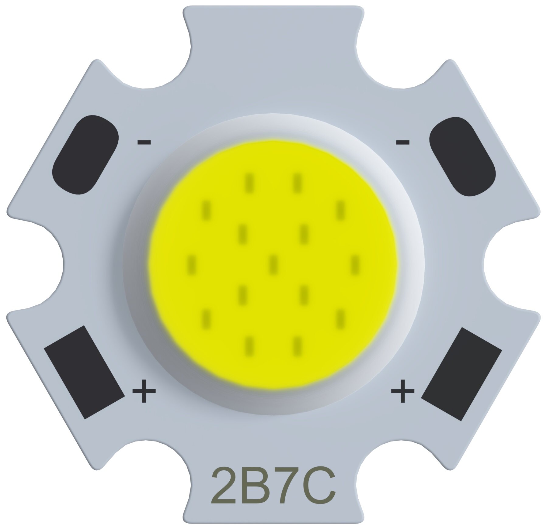 Светодиодный модуль светодиод COB матрица светодиода GSMIN 2B7C 9-12 В 7 Вт 240-260 мА 700 лм 20 мм (нейтральный свет 4000-4500К)