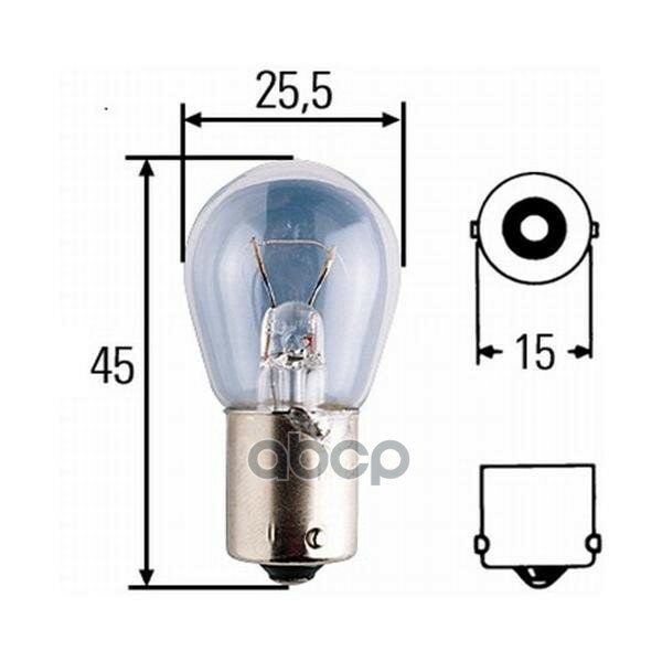 Лампа Накаливания, 12v, 21w HELLA арт. 8GA002073121