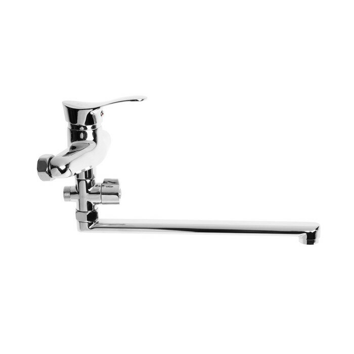 --- Смеситель для ванны RMS SL86-006, однорычажный, излив 27 см, настенный, хром