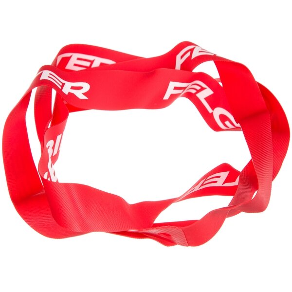 Лента ободная красная с белым логотипом для 26" (2 шт в комплекте)