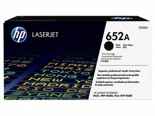 Тонер Картридж HP 652A CF320A черный для HP CLJ M651dn (11000стр.) CF320A