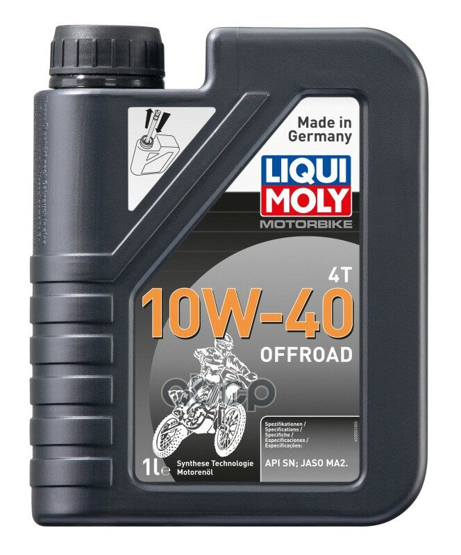 3055 Liquimoly Нс-Синт. Мот.Масло Д/4-Т.Мотоц. Motorbike 4t Offroad 10w-40 Sn Ma2 (1л) Liqui moly арт. 3055