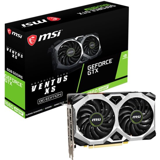 Видеокарта MSI GTX 1660 SUPER VENTUS XS OC 6144Mb (GTX 1660 SUPER VENTUS XS OC)