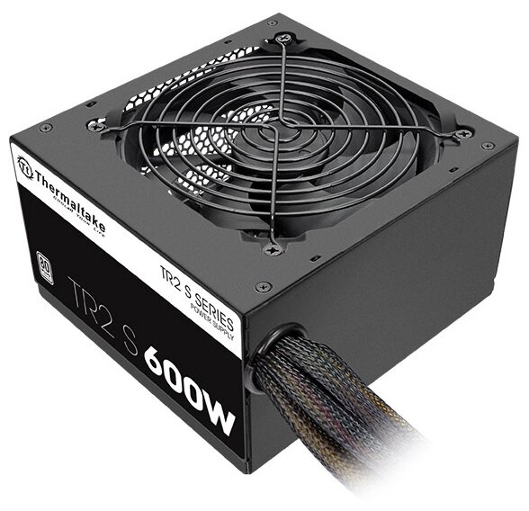 Блок питания Thermaltake ATX 600W TR2 S TRS-600AH2NK 80+ (24+4+4pin) APFC 120mm fan 5xSATA RTL