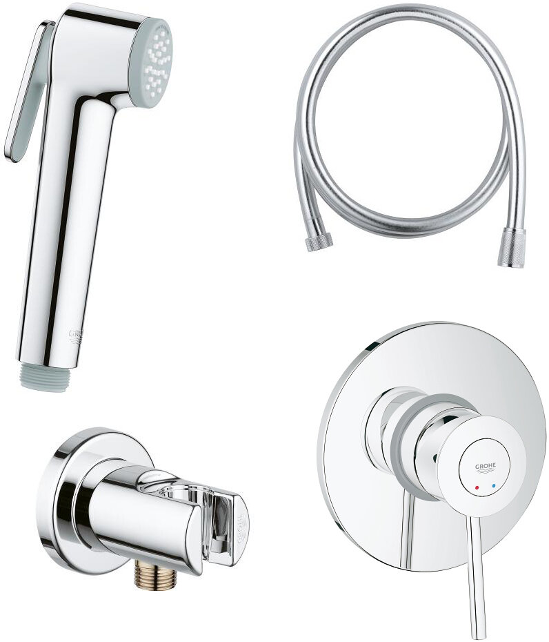 Grohe Гигиенический душ Grohe BauClassic 124901 со смесителем