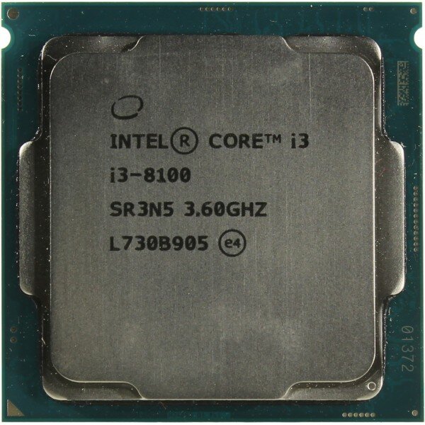 Процессор Intel Core i3 8100 Soc-1151v2 (3.6GHz/Intel UHD Graphics 630) OEM