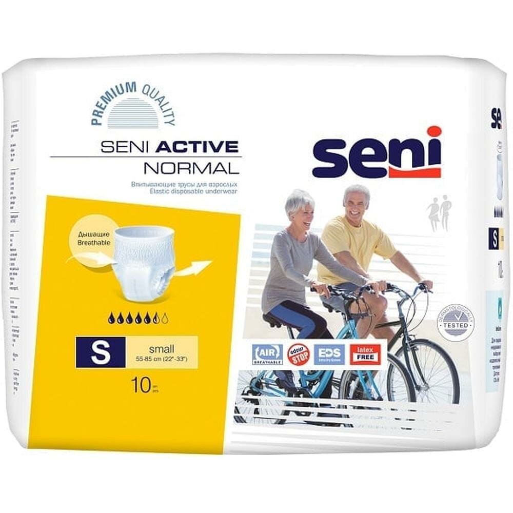 Трусы впитывающие Seni Active Normal, 55-85 см., S (10 шт.)