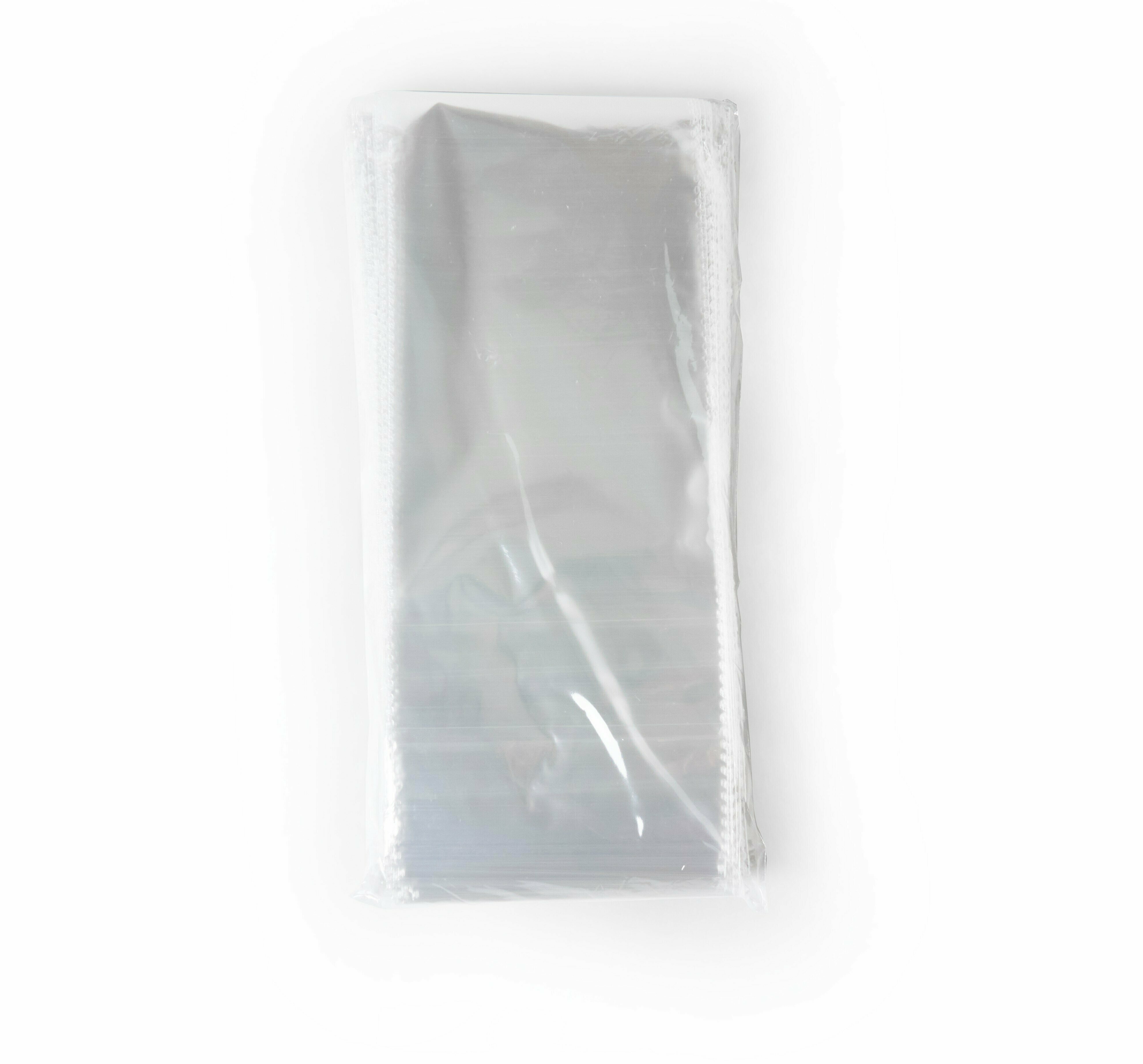 Пакет упаковочный бопп, 9х20 см, с донной складкой 3+3 см, ультрапрочный, 40 мкм, 500 шт. - фотография № 4