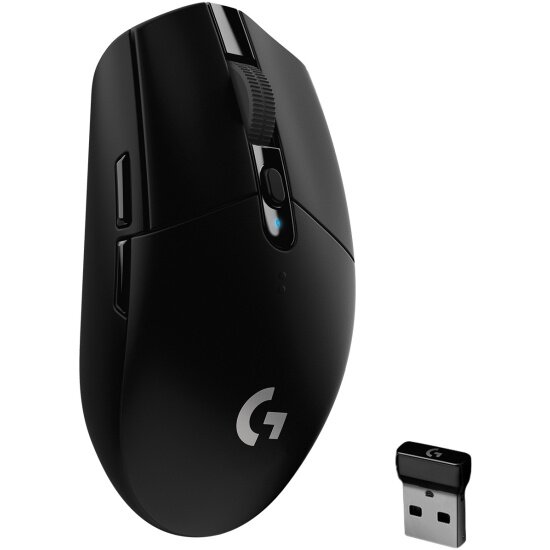 Беспроводная игровая мышь LOGITECH G305 LIGHTSPEED с датчиком HERO, черный (910-005282)