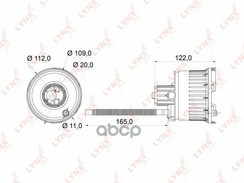 Фильтр Топливный Mazda 3 06- Погружной LYNXauto арт. LF964M