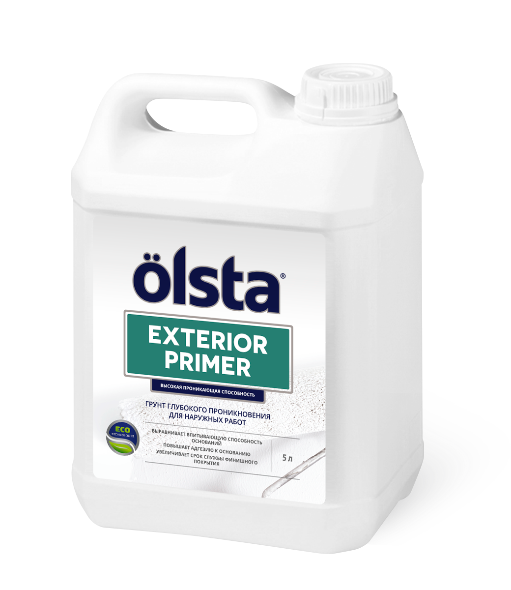 Грунтовка Olsta Exterior Primer, 5 кг, 5 л, бесцветный