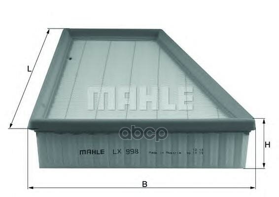 Фильтр Воздушный Knecht/Mahle Lx998 Mahle/Knecht арт. LX998