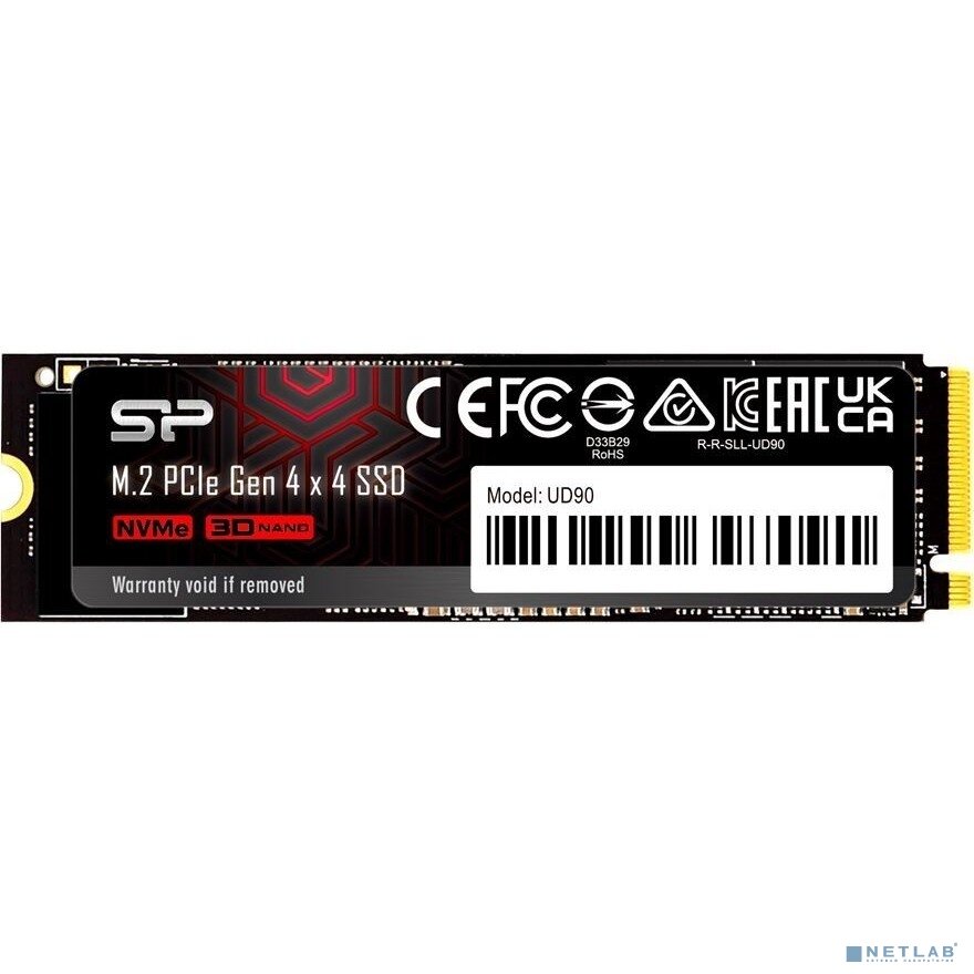 Silicon Power накопитель SSD Silicon Power PCI-E 4.0 x4 500Gb SP500GBP44UD9005 M-Series UD90 M.2 2280