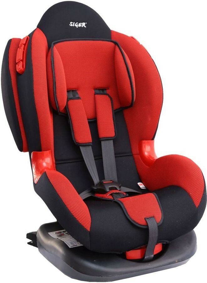 Автокресло Siger Кокон ISOFIX красный 9-25кг (KRES0117)