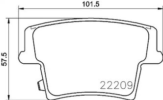 P11040_колодки дисковые з.!\ Chrysler 300C 2.7/3.5/5.7/6.1 V8 04> BREMBO P11040