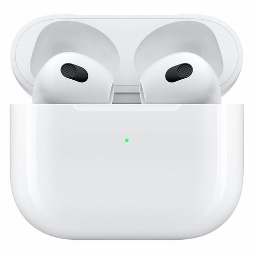 Наушники Apple AirPods 3 A2565,A2564,A2897, Bluetooth, вкладыши, белый [mpny3za/a]
