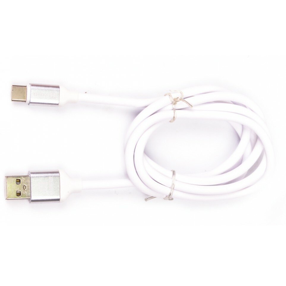 Harper Силиконовый Кабель для зарядки и синхронизации USB - USB type-C , SCH-730 white 1м, способны заряжать устройства до 2х ампер