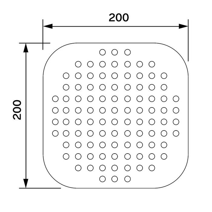 Лейка стационарная ZEIN Z019, пластик, квадратная с округленными углами, 1 режим, белый/хром - фотография № 5