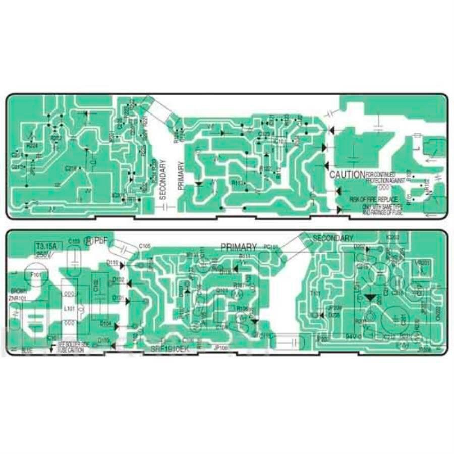 Panasonic N0AC2GJ00006 Плата питания в сборе для аппаратов Panasonic KX-FP207,218, KX-FT982, 984, 98