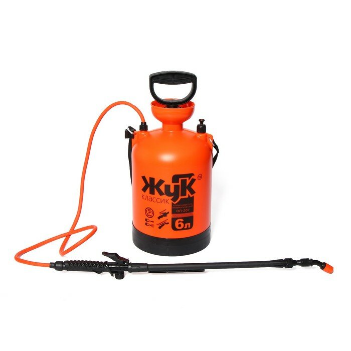 фото Опрыскиватель Жук помповый ОП-209, 6 л, термоусадка, пластиковый брандспойт 208 (0383-00)