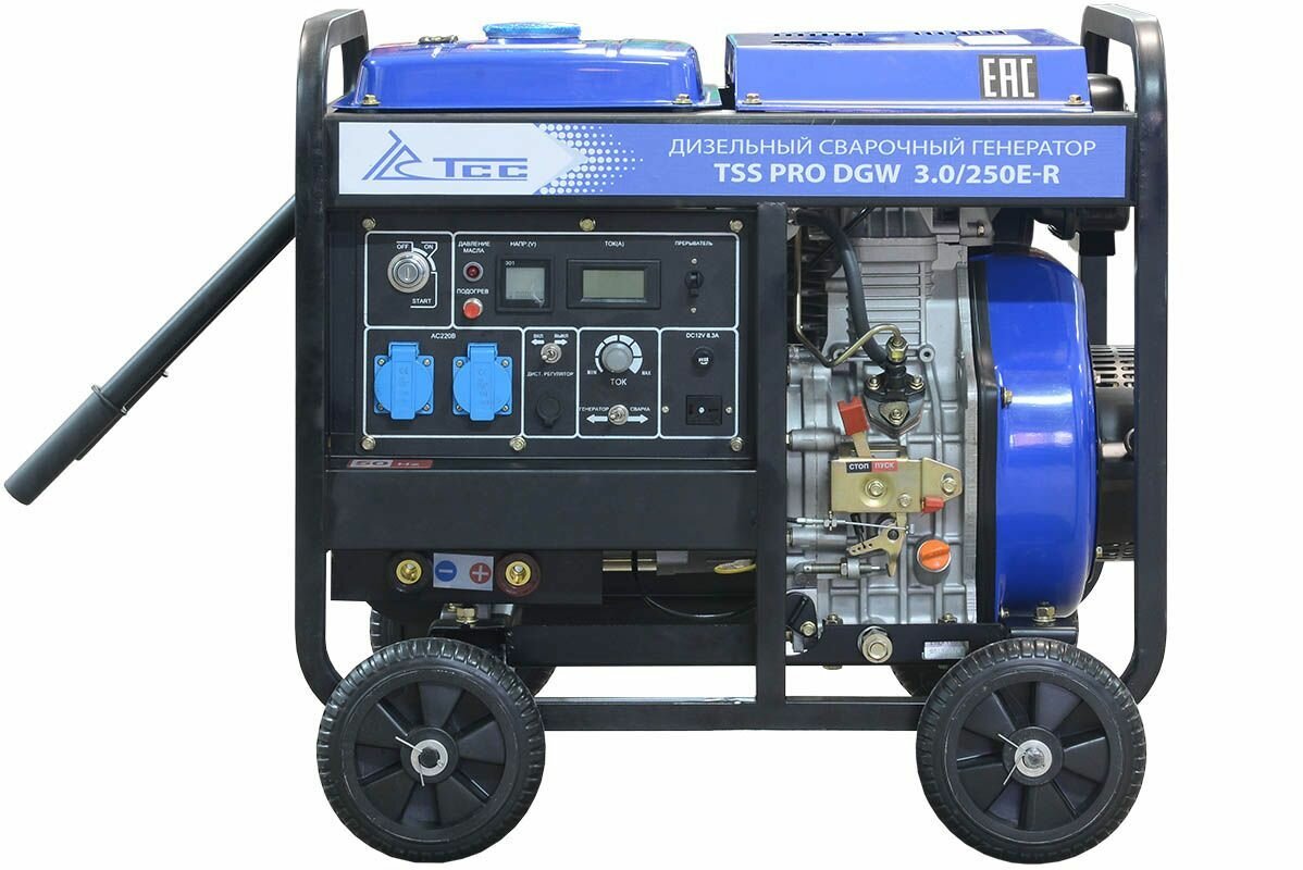Дизельный сварочный генератор TSS PRO DGW 3.0/250E-R - фотография № 3