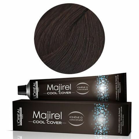 Стойкие красители L'OREAL Majirel Cool Cover Крем-краска cтойкая оттенок 5.3 (светлый шатен золотистый)