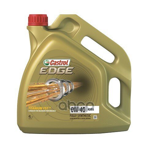 Castrol 0w-40", 4л Масло Синтетическое "Edge A3/B4 Titanium Fst