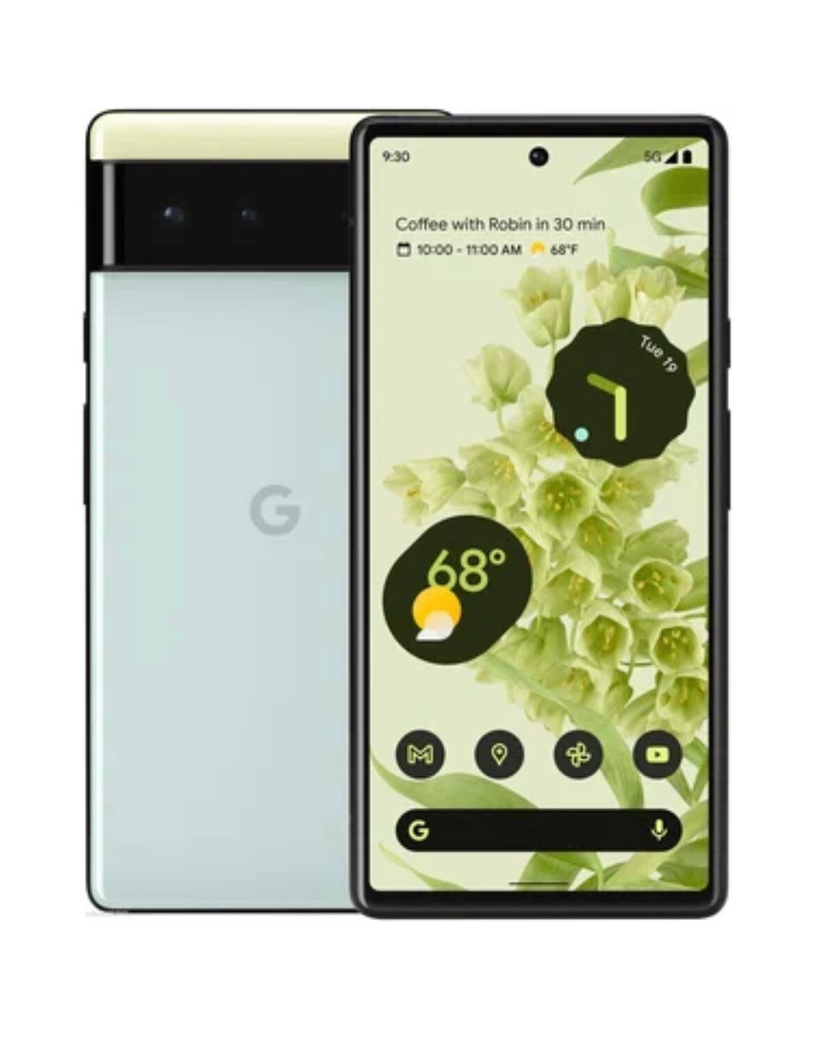 Смартфон Google Pixel 7 8/256 ГБ EU, Dual: nano SIM + eSIM, желто-зеленый