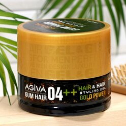 Agiva Гель для укладки волос (золотая банка) AGIVA Hair Gum Gold Power 04++ , 700 мл