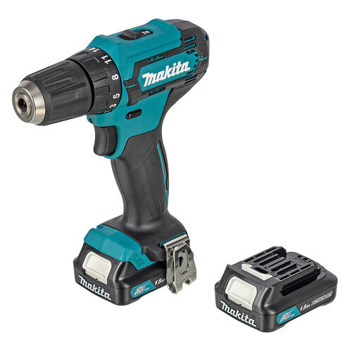 Дрель-шуруповерт Makita DF333DWYE 1.5Ач, с двумя аккумуляторами