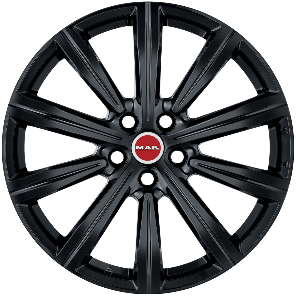 Литые колесные диски MAK Birmingham Gloss Black 8.5x20 5x108 ET45 D63.4 Gloss Black (F8520IRGB45GD3Y)