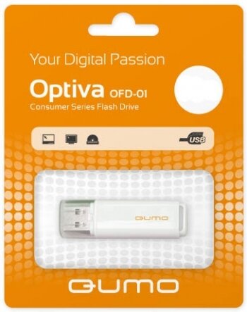 USB Flash накопитель 16Gb QUMO Optiva 01 White