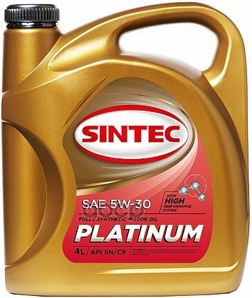 SINTEC Масло Моторное Синтетическое Platinum 5w-30, 4л