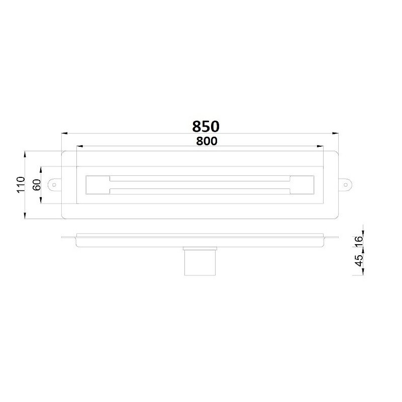 Душевой лоток Boheme Premium Trendy 80 983-80-B с Черной решеткой - фотография № 3