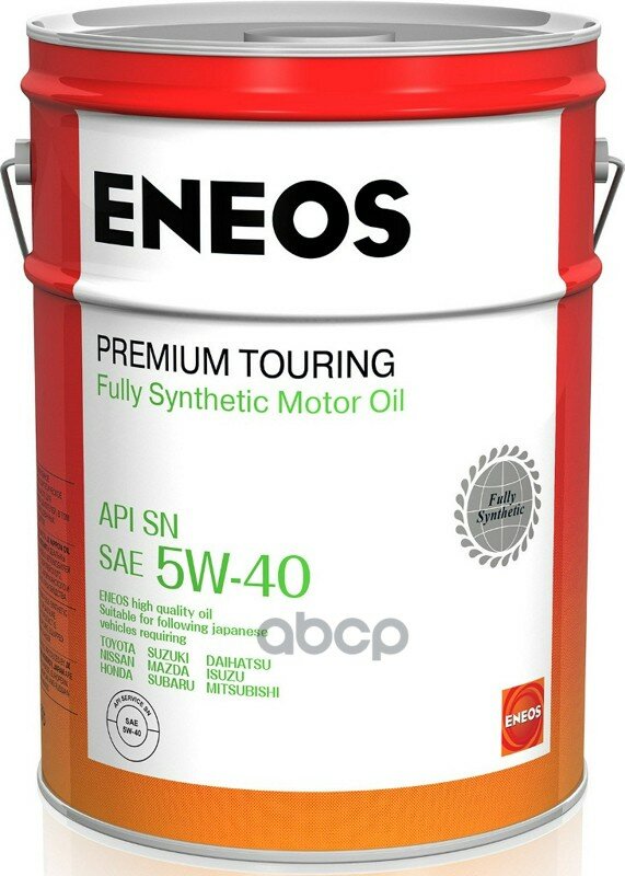 ENEOS Масло Моторное Eneos Premium Touring Sn 5w-40 20л