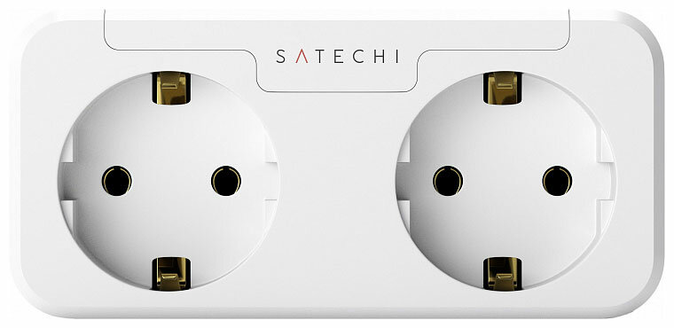Умная Wi-Fi розетка Satechi Homekit Dual Smart Outlet (ST-HK2OAW-EU)