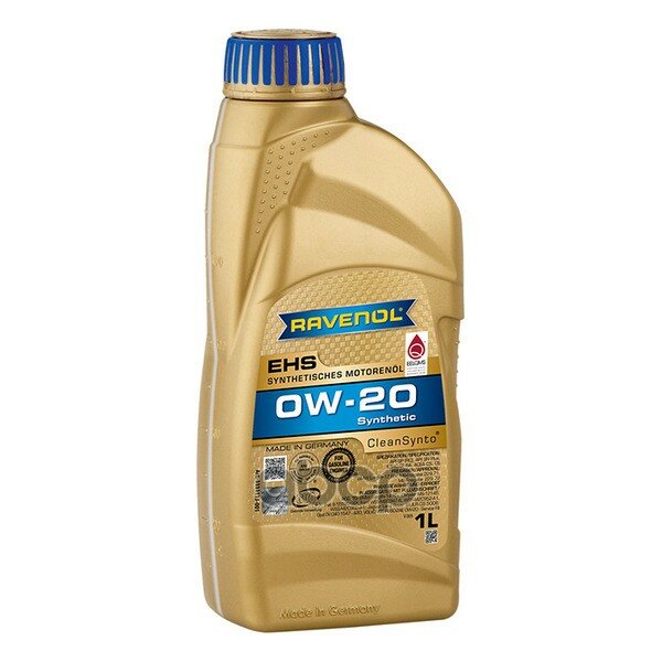 Ravenol Моторное Масло Ravenol Ehs Sae 0W-20 (1Л)