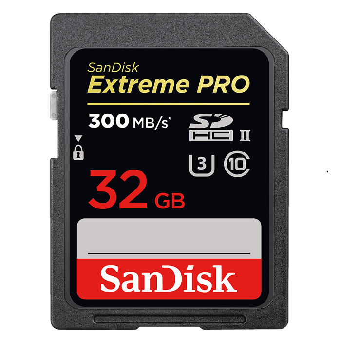 SanDisk Extreme PRO SDHC UHS-II 300MB/s 32GB