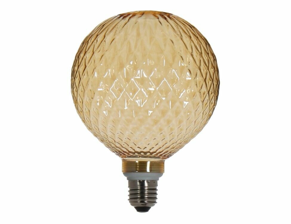 Edelman Декоративный плафон-лампа мирра с рифлением золотистая 12.5 см цоколь Е27 1023498