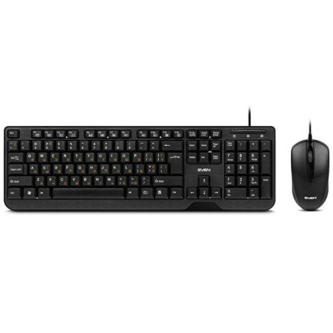 Sven Набор клавиатура+ мышь KB-S320C черный 104 кл., 1000DPI, 2+1кл.