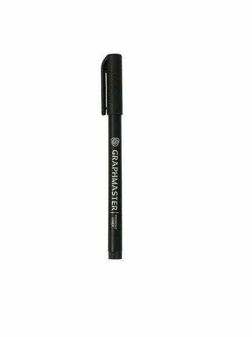Капиллярная ручка / линер / лайнер для графики / скетчинга / рисования / контуров GraphMaster Pigment Liner черная / Brush