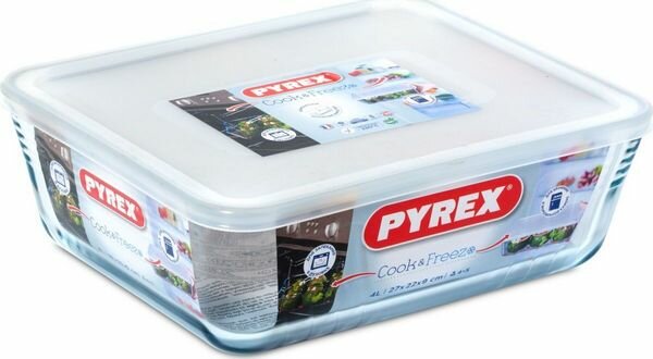 Контейнер пищевой Pyrex Cook Freez, 244P000, 27 x 22 x 9 см