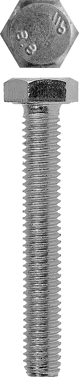 фото ЗУБР DIN 933 кл. пр. 5.8, M12 x 60 мм, болт оцинкованный, 3 шт (4-303076-12-060)