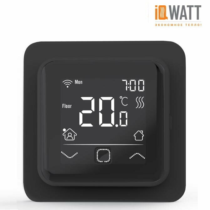 IQ THERMOSTAT SMART HEAT Wi-Fi (черный)