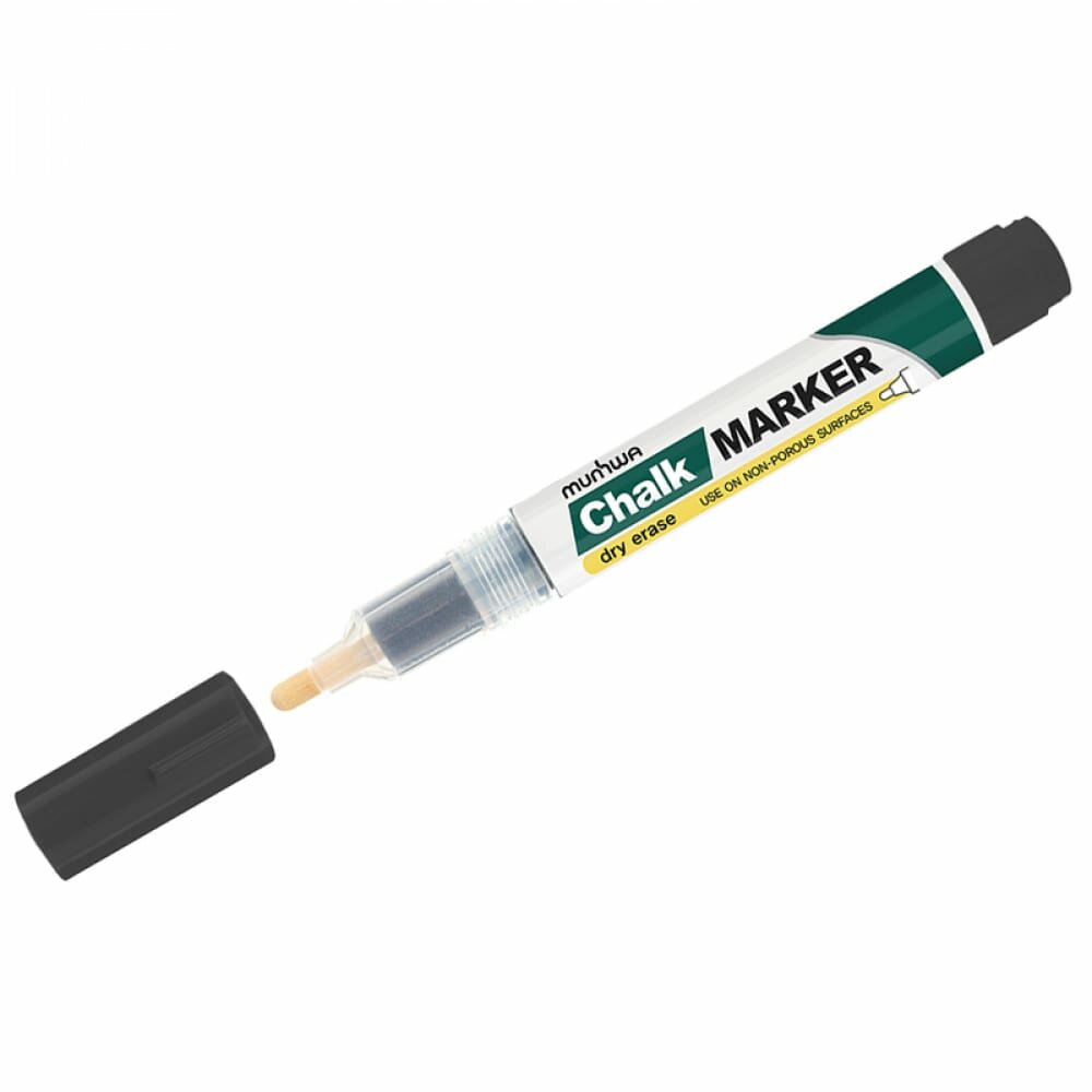 Меловой маркер Munhwa Chalk Marker CM-01 черный 3мм